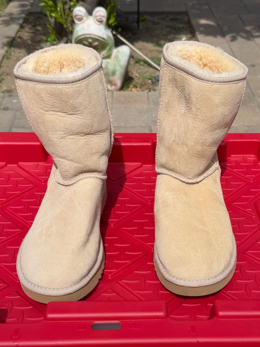 UGG Chestnut Tan Classic Shearling Moccasin Boots